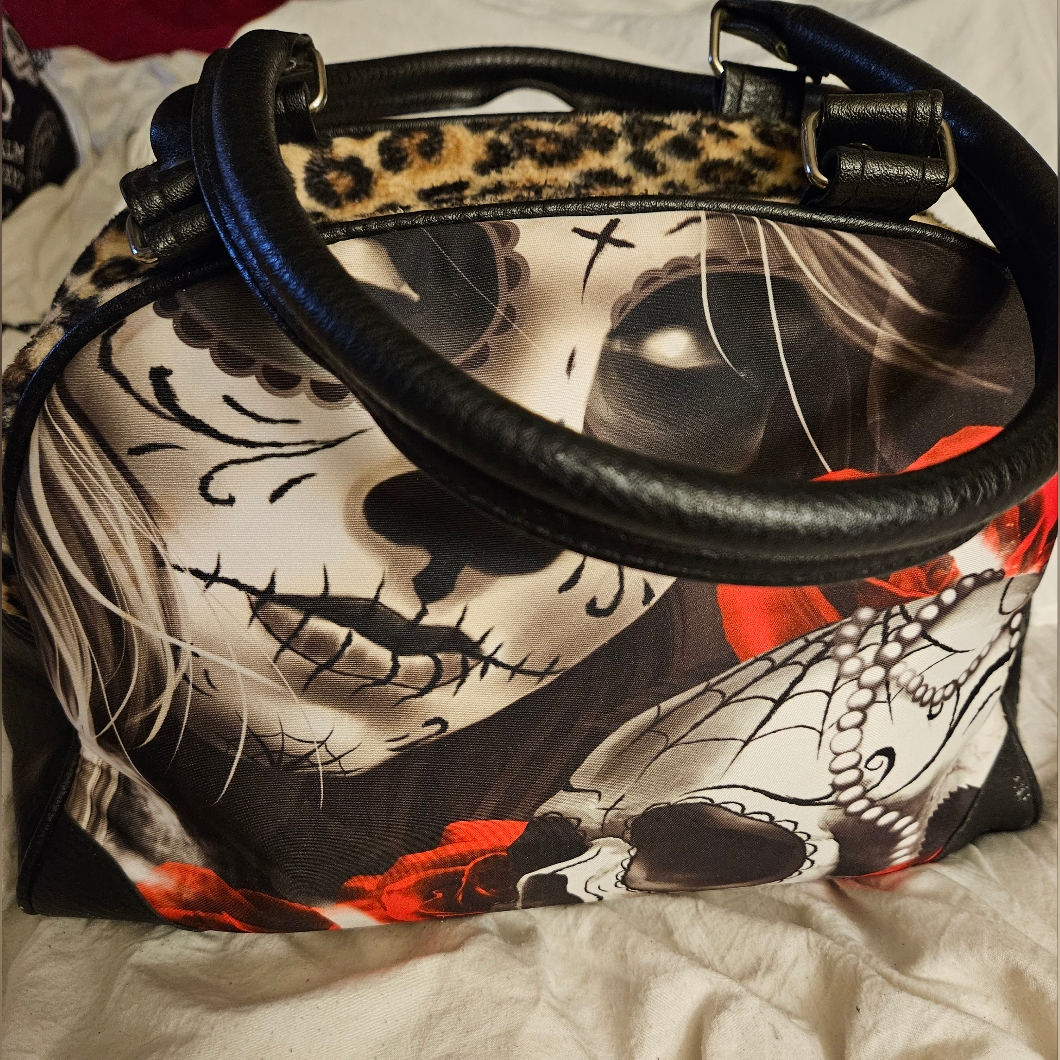 Liquor Brand Dia De Los Muertos Large Bag
